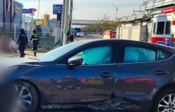 Choque vehicular deja grabe a conductor en El Salitre