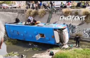 Murió una persona en accidente Qrobus