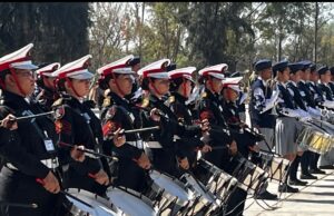 Secundaria Luis Donaldo Colosio ganadora en Bandas de Guerra