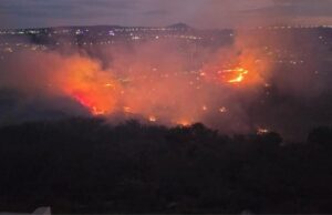 Incendio en la cañada de Milenio III