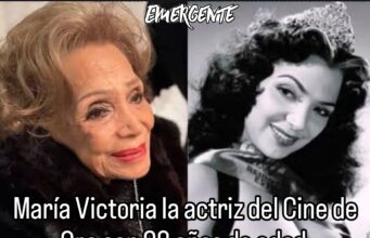 María Victoria la actriz del cine de oro con 98 años de edad