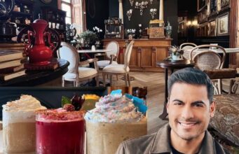 Carlos Rivera inaugura su cafetería en Huamantla, Tlaxcala