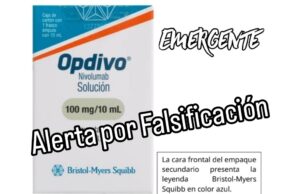 Alerta sanitaria, Falsificación del medicamento Opdivo