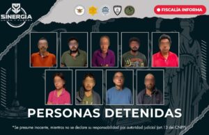 Detiene FGE a 19 personas derivado de acciones en Sinergia en 7 municipios