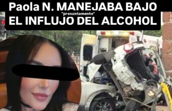 Paola Alejandra manejaba a exceso de velocidad en Los Arcos