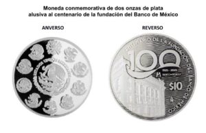 Moneda de plata conmemorativa de 100 pesos