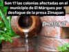 17 colonias afectadas en el municipio de El Márques por desfogue de Zimapan