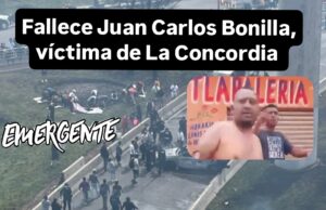 Muere Juan Carlos Bonilla, víctima de La Concordia