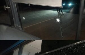 Conductor balea un camión Qrobus en Epigmenio González