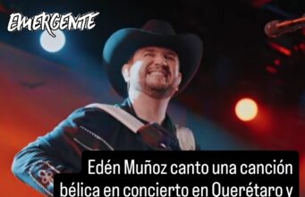 Sancionaran concierto de Edén Muñoz en Querétaro