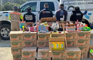 Decomisa pirotecnia en Pinal de Amoles