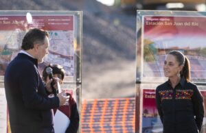 Supervisan obras del Tren México Querétaro en San Juan del Río
