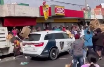 Operativo contra pirotecnia en la Central de Abastos, termina en campal