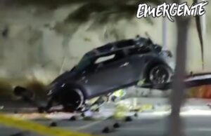 Muere conductor tras caer del Anillo Vial al UP Down