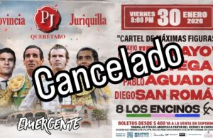 Cancelan corrida de toros en Juriquilla