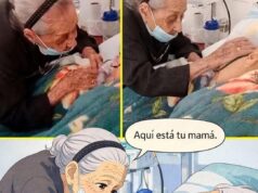 Madre de 102 años se despide de su hijo en hospital de Colombia
