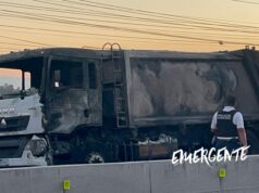 Se incendia camión de basura en av Tlacote