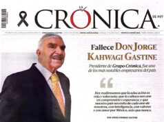 Fallece Jorge Kahwagi Gastine a los 85 años de edad.