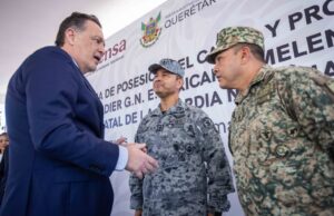 Toma de protesta de Ricardo Melendrez como coordinador de la Guardia Nacional en Querétaro