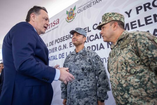 Toma de protesta de Ricardo Melendrez como coordinador de la Guardia Nacional en Querétaro