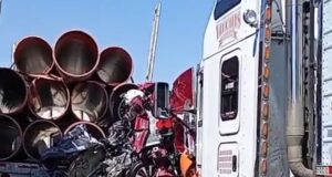 Trailer ocasiona carambola en la México Querétaro