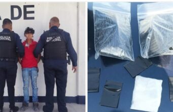 Detienen a adolescente con sobres de coca en Pedro Escobedo
