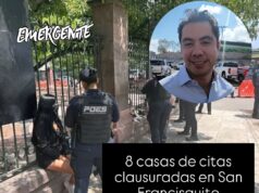 SE HAN CLAUSURADO 8 CASAS DE CITAS EN SAN PANCHO