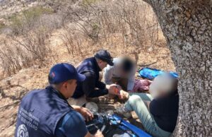 Atienden a lesionada en La Peña de Huimilpan
