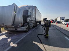 Motociclista lesionado en accidente contra tráiler en la autopista México-Querétaro