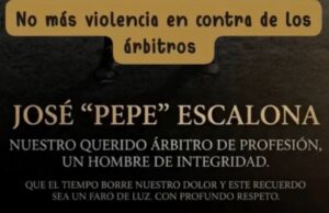 PARO DE ÁRBITROS POR LA MUERTE DE PEPE ESCALONA EN CORREGIDORA