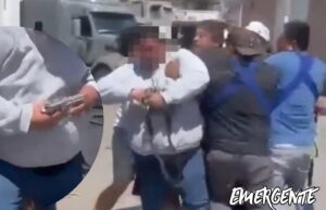 Hombre saca arma en la Central de Abastos de Querétaro