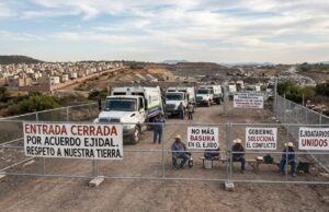 Ejidatarios cierran acceso al relleno sanitario de Corregidora
