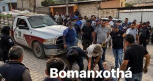 VECINOS LINCHAN A LADRON EN TECOZAUTLA