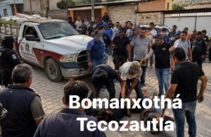 VECINOS LINCHAN A LADRON EN TECOZAUTLA