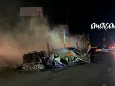 Se incendia trailer en la México Querétaro altura Calamanda