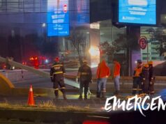 CAÍDA DE SEÑALETICA EN CONSTITUYENTES DEJA UN DETENIDO