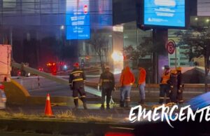 CAÍDA DE SEÑALETICA EN CONSTITUYENTES DEJA UN DETENIDO