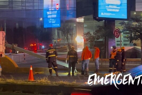 CAÍDA DE SEÑALETICA EN CONSTITUYENTES DEJA UN DETENIDO