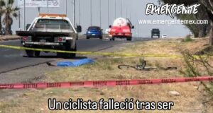 MUERE CICLISTA EN LA CARRETERA 120 TEQUISQUIAPAN