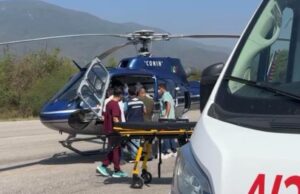 Trasladan en helicóptero a joven lesionado de Landa a la capital queretana