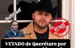 VETADO GERARDO ORTIZ DE QUERÉTARO POR CANTAR NARCOCORRIDOS