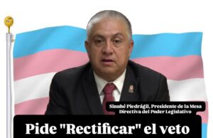 Pide “rectificar” ante el veto de la ley de identidad de genero, Sinuhé Piedrágil