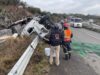 Muere conductor de tracto camión tras volcadura en el Libramiento Norponiente