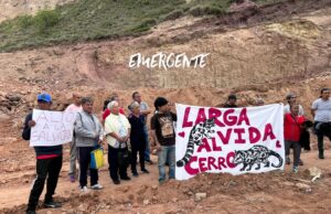 Manifestación en La Cañada contra obra en el cerro