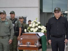 Homenaje fúnebre a oficial caído en San Luis Potosí