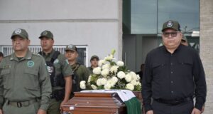 Homenaje fúnebre a oficial caído en San Luis Potosí