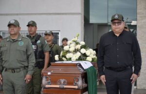 Homenaje fúnebre a oficial caído en San Luis Potosí