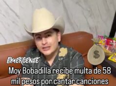 Moy Bobadilla recibe multa de 58 mil pesos por canciones bélicas en SJR