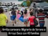 Arriban 40 familias en Caravana Migrante a Arroyo Seco