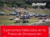 Fallecen 5 personas por accidente de embarcación en la Presa Zimapan